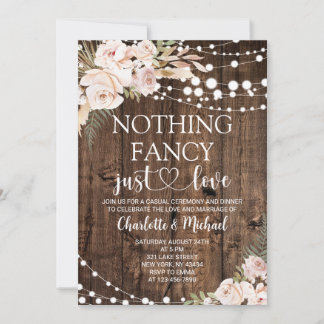 Convite Noiva Rosa Nada Chique Só Amor Casamento