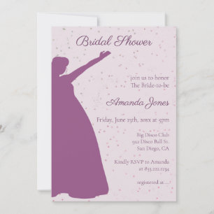 Convite Noiva Roxa Louca para ser Chá de panela Divertido