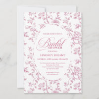 Noiva Toile de Jouy de Rosas Rosa Bege Atemporal S