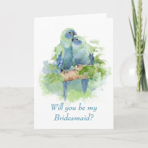 Convite Noiva Tropical Papagaio Azul Aquarela Casamento