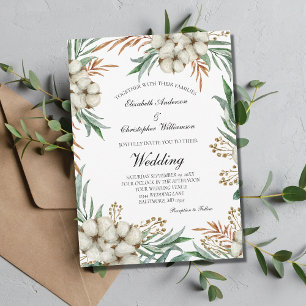 Convite Noiva Verde Botânica Boho Branco Casamento