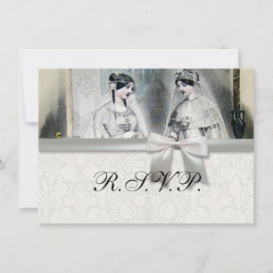 Convite Noiva Vintage Antique White Casamento