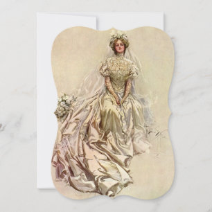Convite Noiva Vitoriana Vintage, Chá de Bebê da Noiva