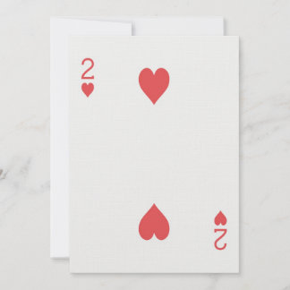 Convite Noivado 2 do Hearts Playing Card Las Vegas