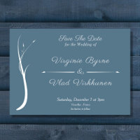 Noivado Blue Dusty Save The Date