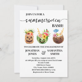 Convite Noivado da Parte de Piscina Summerbetween