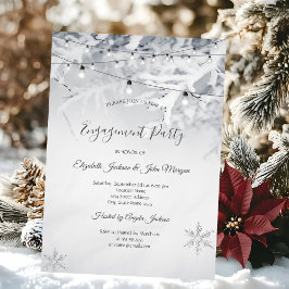 Convite Noivado de Casamento das Sucursais de Neve de inve