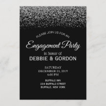 Noivado de Casamento de Diamante Negro e Branco El