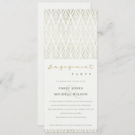 CONVITE NOIVADO DE PRATA BRANCA DO DECO MODERNO ART MODERN