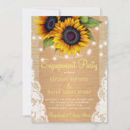 Convite Noivado de rendas de cabra de brungueiro