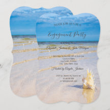 Noivado de Seashell do Beach Waves