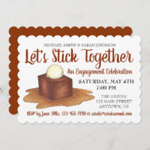 Noivado Festa de casamento Sticky Toffee Pudim