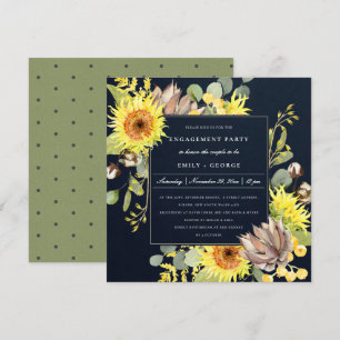 CONVITE NOIVADO FLORAL EUCALYPTUS MARINHO RUSTICO