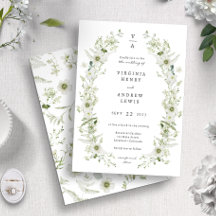 Noivado Monograma Verde Casamento