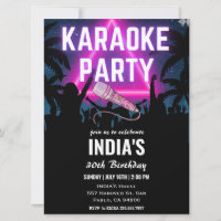 Noivado Negro do Partido Neon Karaoke