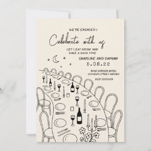 Convite Noivado retrorreflector de pintura manual