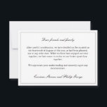 Convite Noivado Simples e Elegante Cancelado Casamento<br><div class="desc">Anúncio de cancelamento de casamento elegante e minimalista para informar seus convidados que o casamento não acontecerá mais com fontes pretas elegantes contra fundo branco. Anúncio de noivado quebrado em um design simples e elegante.</div>