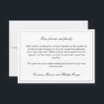 Convite Noivado Simples e Elegante Cancelado Casamento<br><div class="desc">Anúncio de cancelamento de casamento elegante e minimalista para informar seus convidados que o casamento não acontecerá mais com fontes pretas elegantes contra fundo branco. Anúncio de noivado quebrado em um design simples e elegante.</div>