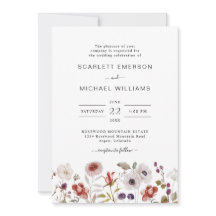 Noivas Boho Aquarela Flores Silvestres