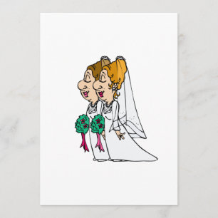 Convite Noivas que andam abaixo do corredor