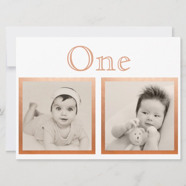 Convite Noivo Noiva Número da Mesa em Rose Gold Personaliz (Frente)