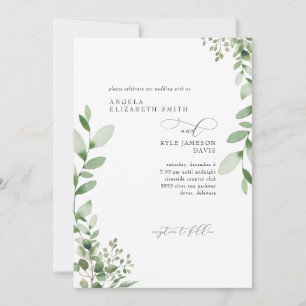 Convite Noivos sem pais Verdejante Casamento