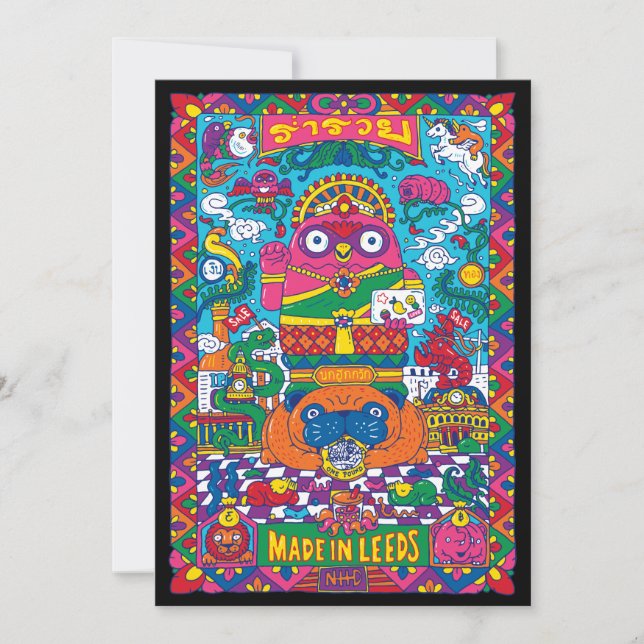 Convite Nokhook Nang Kwak - Deusa Tailandesa Da Riqueza (Frente)