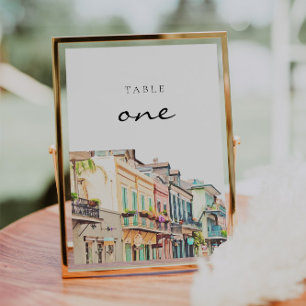 Convite Nola - Números de Tabela de Nova Orleans de Aquar