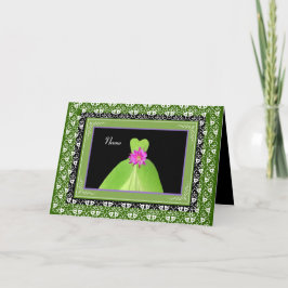 Convite NOME - Bridesmaid Invite o VERDE LIMÃO