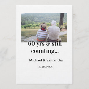 Convite nome da foto de aniversário de 60 anos ainda conta