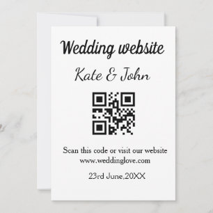 Convite Nome de adição de código Q R do Web site de cas