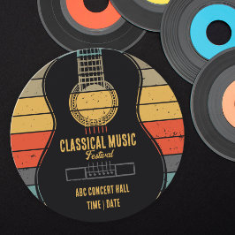 Convite Nome do festival de guitarra clássico