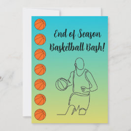 Convite Nome do Local do Evento Esporte Tema Basquetebol
