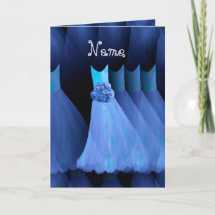 Convite Nome Personalizado BRIDESMAID - Vestidos AZUIS COB