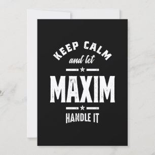 Convite Nome Personalizado Maxim Aniversário