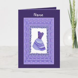 Convite Nome Personalizado - VESTIDO DE NOIVA FLORES Roxo
