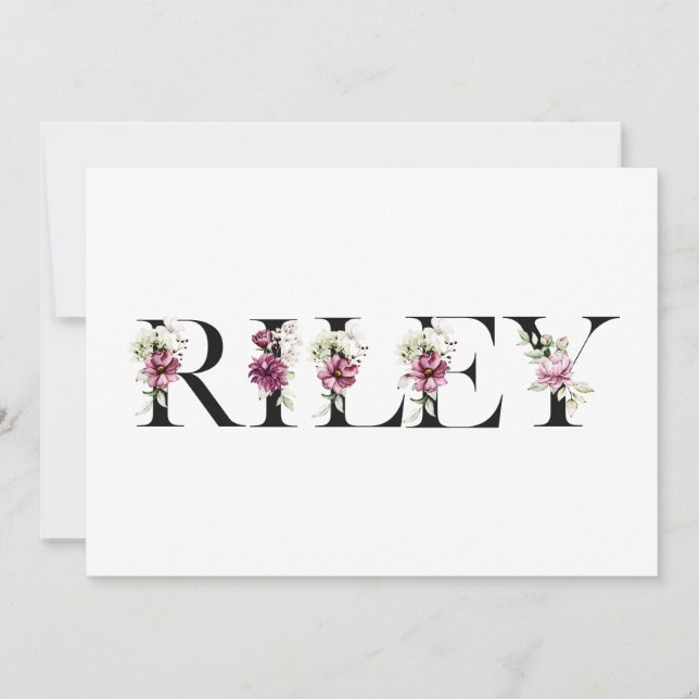 Convite Nome Riley (Frente)