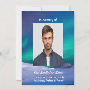 Convite Norte Memorial Luzes Aurora Borealis