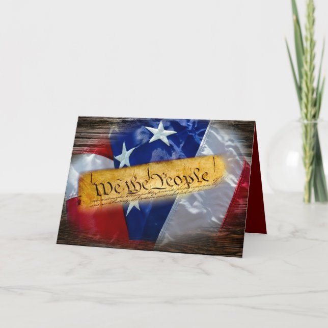 Convite Nós, A Bandeira Americana Da Pessoas (Frente)