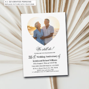 Convite Nós Ainda Fazemos Foto de Aniversário de Casamento