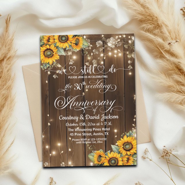 Convite Nós Ainda Fazemos Luzes De Cordas De 30 Casamento  (Criador carregado)