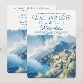 Convite Nós ainda Fazemos Renovação de Voto Amalfi Positan