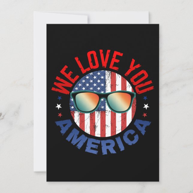 Convite nós amamos você América  (Frente)