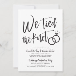 Convite Nós Amarramos o Nó | Festa Pós-Casamento