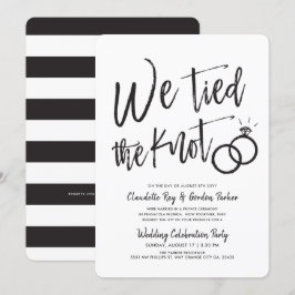 Convite Nós Amarrámos o Nó | Roteiro | Festa de Casamento 