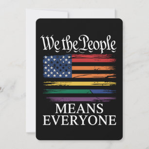 Convite Nós, as Pessoas, Significamos Orgulho LGBTQ