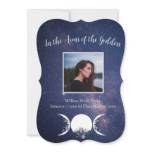 Nos Braços da Deusa Pagan Funeral Card