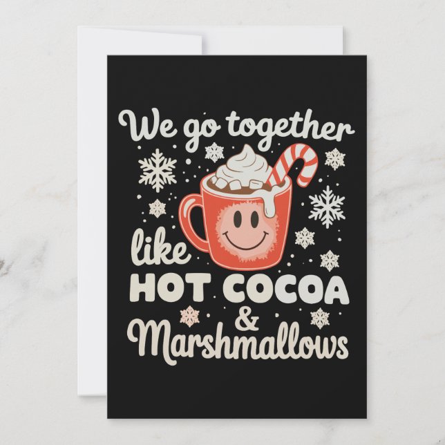 Convite Nós Combinamos Juntos Como Marshmallows de Cacau Q (Frente)
