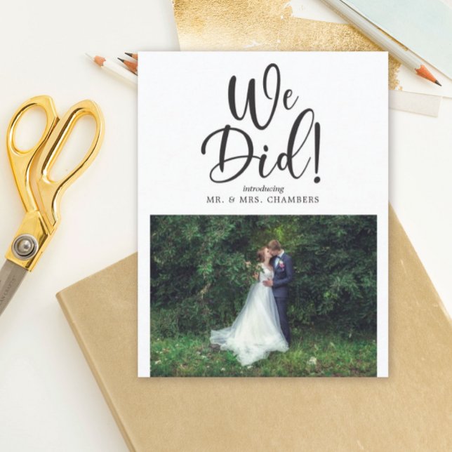 Convite Nós Elopeamos Foto (Criador carregado)