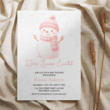 Nós Estamos Ansiosos por Você Snowmen Festa de Beb